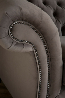 Luxus Tauper Chesterfield Dreisitzer Wohnzimmer 3-er Couch Design Sofa