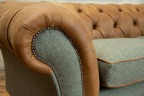 Designer Sofa 3 Sitzer Couch Polster Sofas Stoff Wohnzimmer Textil Couch