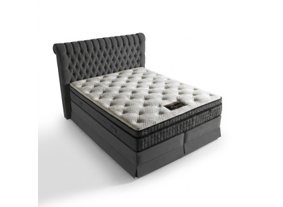 Doppelbett Samt Betten Polster Schlafzimmer Ehe Boxspringbett
