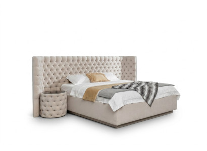 Design Chesterfield Bett Leder Hotel Betten Schlafzimmer Luxus Leder Polster Neu