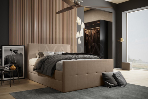 Chesterfield Bett Polsterbett Doppelbett Betten xxl Design Luxus Boxspringbett