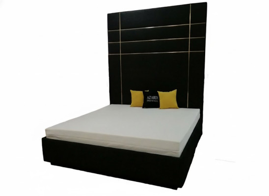 Hotel Doppel Leder Textil Bett Schlafzimmer Polster Luxus Betten Modern Design