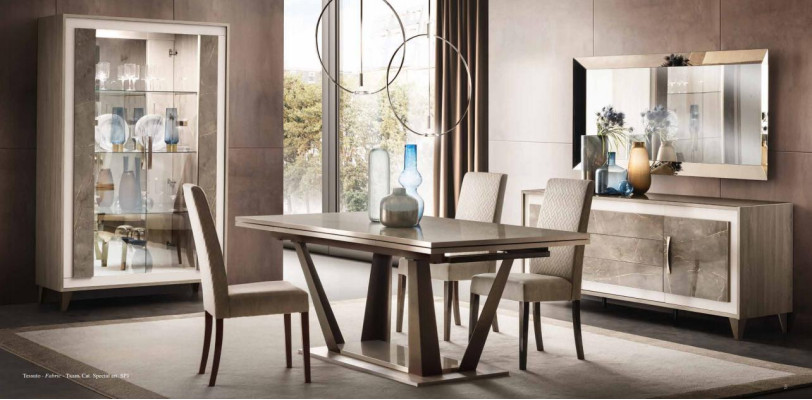 Italienisches Designer Esszimmer Set Garnitur Stuhl Tisch Gruppe 5tlg Neu