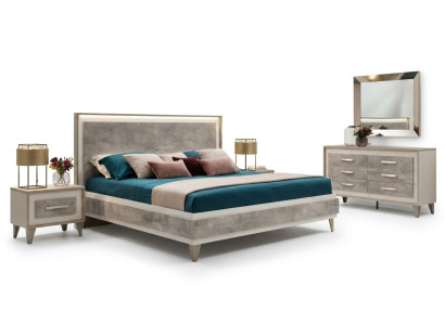 arredoclassic Italienisches Schafzimmer Möbel Design Garnitur Bett Nachttisch