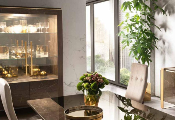 Klassische Vitrine Schrank Wohnzimmer Vitrinenschrank Regal Schränke