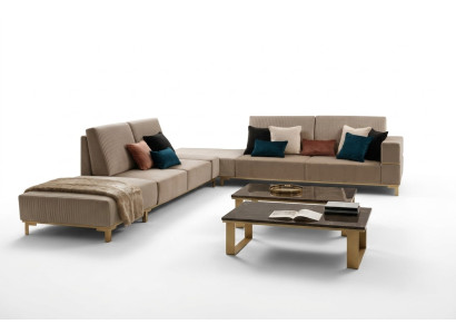 Wohnlandschaft Couch Polster Textil Stoff Leder Sitz Garnitur Eck Ecksofa L-Form