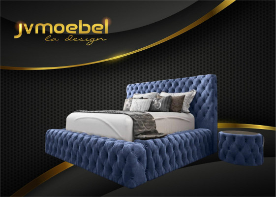 Bett Textil Schlafzimmer Möbel Luxury Moderne Betten Chesterfield Boxspring Neu