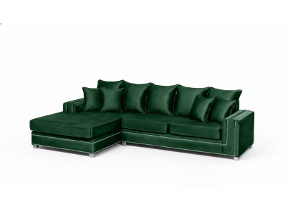 Ecksofa L-form Textil Luxus Design Wohnlandschaft Polster Couch Couchen Möbel