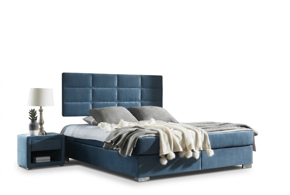 Luxus Boxspring Bett 140 160 180 x 200cm Betten Doppel Schlafzimmer Möbel Stoff