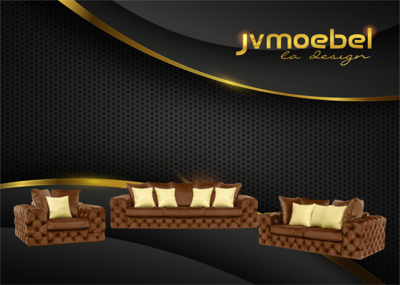 Chesterfield Design Wohnzimmer Sofagarnitur Möbel Couch 321 Sitzer