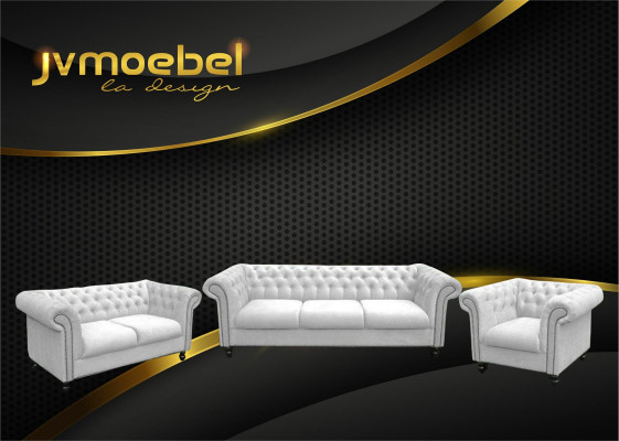 Sofagarnitur Chesterfield Design Wohnzimmer Möbel Couch 321 Sitzer Couchen Sofas