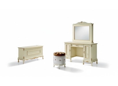 Schminktisch Italienische Stil Möbel Sideboard Schlafzimmer Barock Rokoko Hocker Neu