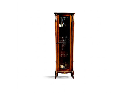 Schick Design Glasschrank Holz Klassischer Stil Barock Vitrinen Italienische Möbel Neu