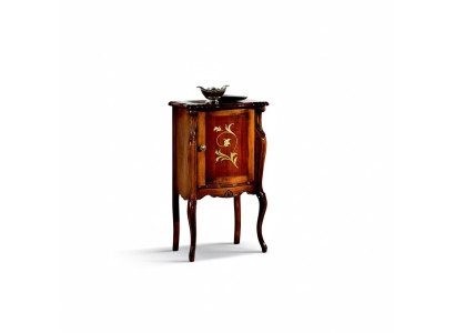 Design Möbel Stil Barock Kommode Vitrine Braun Holz Luxus Italienische