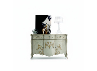 Design Möbel Stil Barock Kommode Anrichte Luxus Sideboard Holz Italien