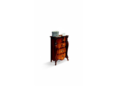 Stil Barock Italienische Möbel Design Kommode Schrank Braun Luxus Holzrock Neu