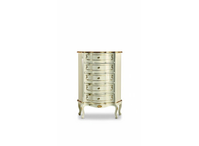Italienische Möbel Luxus Stil Barock Weiß Schrank Kommode Designer Möbel