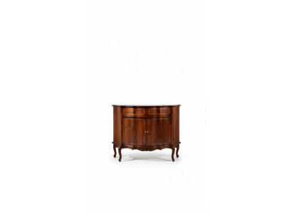 Italienische Möbel Kommode Schrank Braun Design Luxus Holz Stil Barock