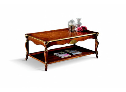 Design Holz Italienische Möbel Barock Stil Braun Couchtisch Wohnzimmer Tisch Neu