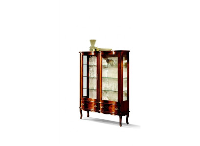 Anrichte Glasschrank Barock Vitrine Holz Vitrinen Luxus Glasschränke Möbel Neu