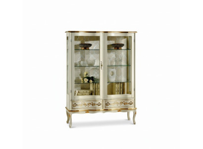 Design Holz Schrank Vitrinen Schränke Italienische Luxus Möbel Anrichte Barock Stil