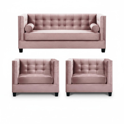 Sofagarnitur Couch Samt Polster couchen komplett set garnituren wohnzimmer möbel