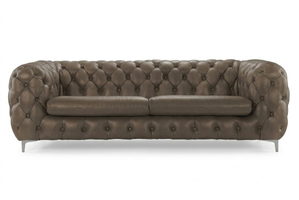 Chesterfield Sofa Braun xxl Big Leder Wohnzimmer Möbel 4 sitzer Violet Gelb Grün