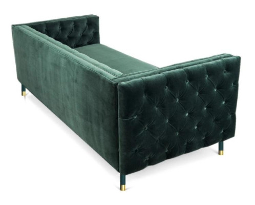 Chesterfield 4-Sitzer Sofa Luxus Design Möbel Textil Stoff Couchen Grün Sofas