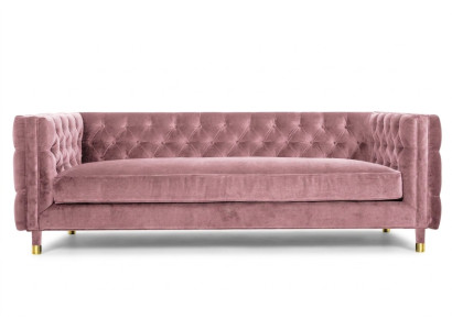 Rosa Chesterfield Sofa Kreative Möbel 4 Sitzer Neu xxl Big Couchen