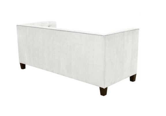 Dreisitzer Stoff Wohnzimmer weiß Couchen Polster Sofa Sofas Chesterfield couch