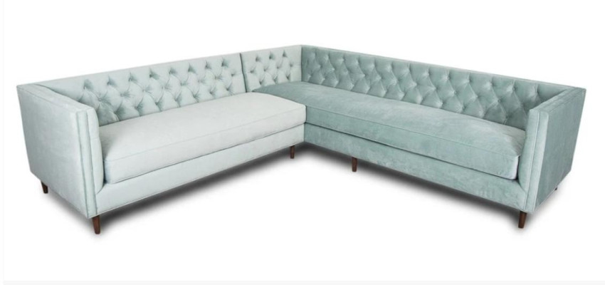 Ecksofa Grau Big Textil Stoff Chesterfield Sofas Kreative Möbel Neu Wohnzimmer