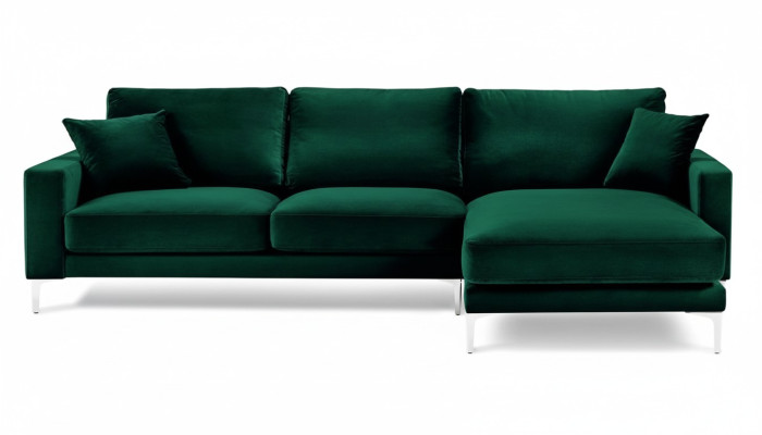 Loft Sofa Luxus Eckcouch Möbel Eckgarnitur Samt Couchen Wohnzimmer sofas grün