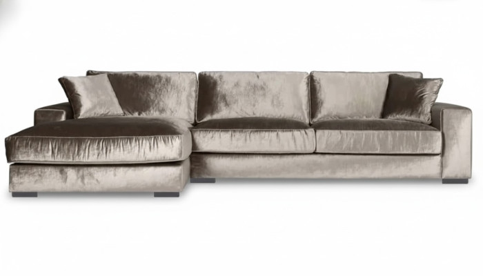 Braune Ecksofa Stoff Wohnzimmer Design Couchen Polster Sofa Sofas Italienische