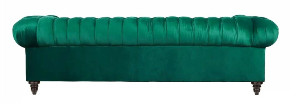 Chesterfield Sofa Grün Textil Stoff Couchen Kreative Möbel 3 sitzer Neu Sofas
