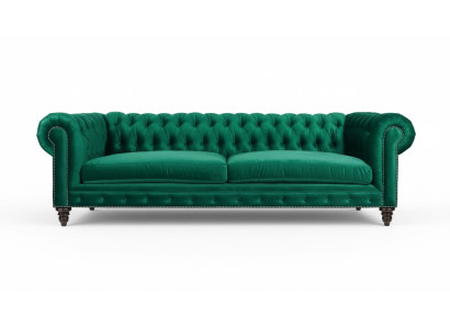 Chesterfield Sofa Grün Textil Stoff Couchen Kreative Möbel 3 sitzer Neu Sofas