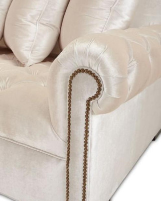 Weiße Ecksofa Sofa Stoff Chesterfield Design Couchen Polster Sofas Luxus Möbel