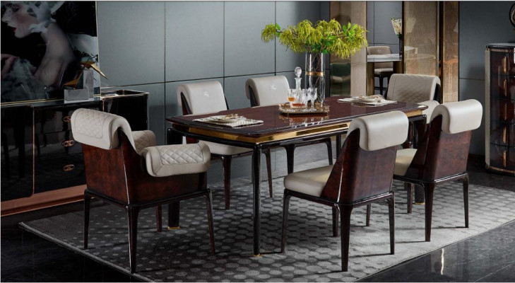 Esstisch Braun Designer Tische Modern Design Möbel Luxus Esszimmer