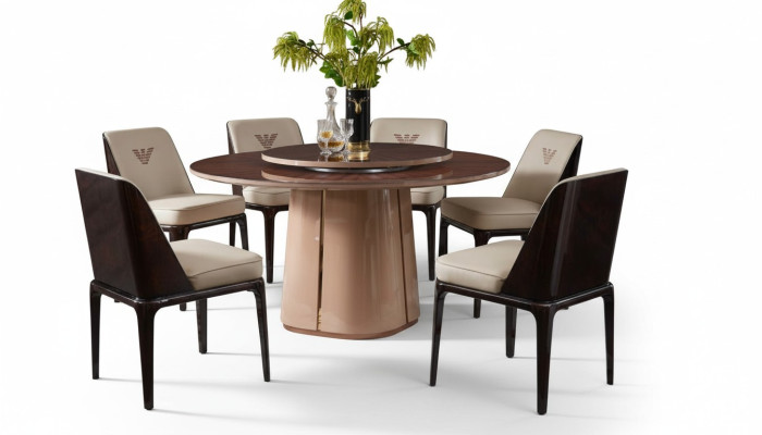 Gruppe Luxus Stuhl Garnitur Lehn Design Möbel Luxus Esszimmer Holz 4x Stühle