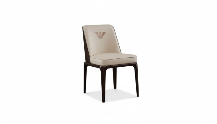 Leder Luxus Beige Gruppe Lehnstuhl Modern Design Möbel Esszimmer Holz 6 Stühle