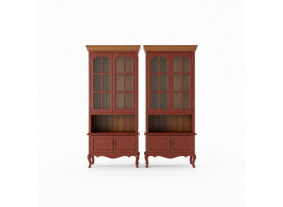 Luxus Schrank Holz Möbel Schränke Vitrine Regal Aktenschrank Glasschrank Antik