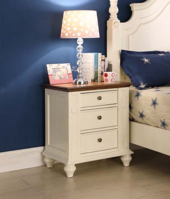 Schlafzimmer Klassische Nachttische aus echtem Holz Landhausmöbel Beistelltische