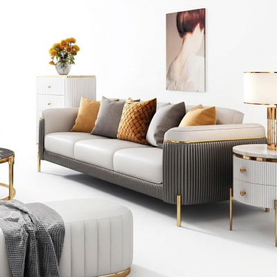 Sofagarnitur 321 Sitzer Set Design Sofa Polster Couchen Couch Modern Tisch Neu