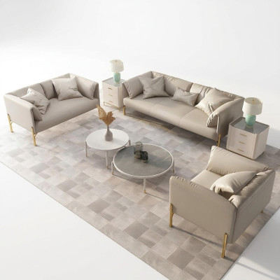 Sofagarnitur 321 Sitzer Set Design Sofas Couchen Leder Polster Relax
