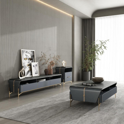 Couchtisch Sideboard 2tlg Wohnzimmer Tisch Lowboard Möbel Schrankwände
