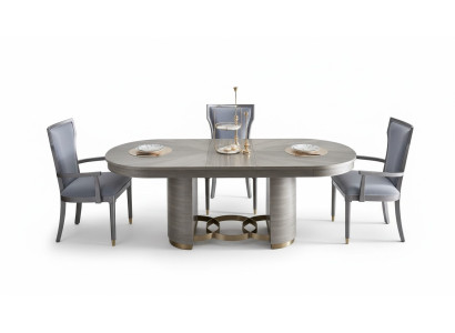 Klassisch Designer Ess Tisch + 4 Stühle Set Garnitur Zimmer Gruppe 5 tlg.
