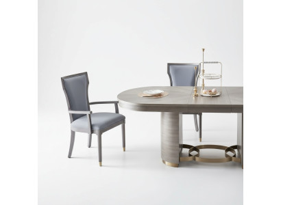 Designer 4x Stuhl Set Esszimmer Lehn Polster Sitz Stühle Garnitur Komplett