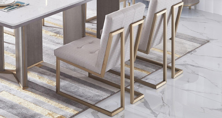 Esszimmer Design Möbel Stuhlgruppe Tisch 6 Lehn Stühle Set Garnitur Neu