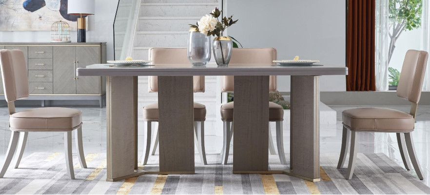 Königlicher Esstisch Tisch Holztisch Klassische Tische Stil Modern Esszimmer Neu