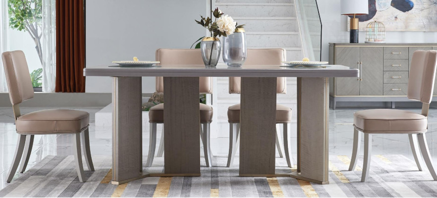 Königlicher Esstisch Tisch Holztisch Klassische Tische Stil Modern Esszimmer Neu