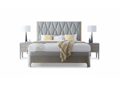 Bett 2x Nachttisch 3 tlg. Schlafzimmer Set Design Modern Luxus Gruppe